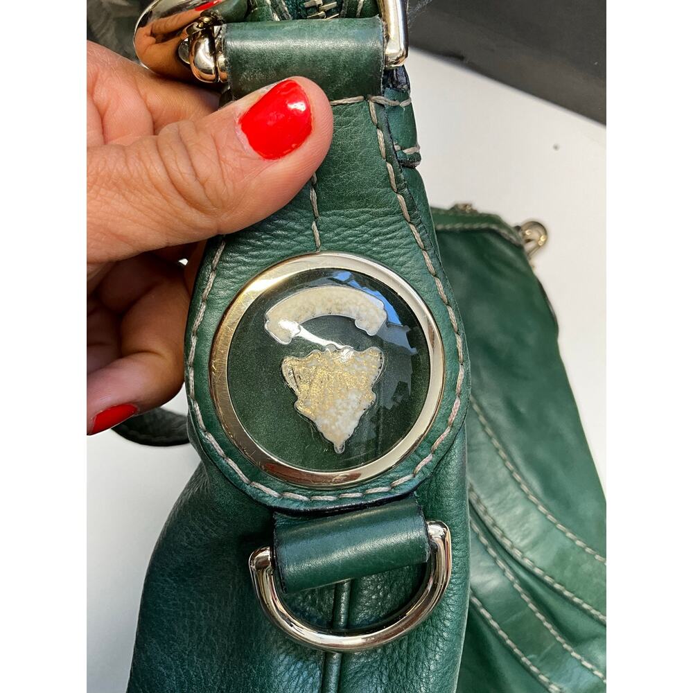 Gucci Green Leather Shoulder Hobo Bag Gold Hardware - Picture 14 of 16